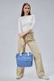 Zoozie Bags Bolsa Tote de Lona Azul